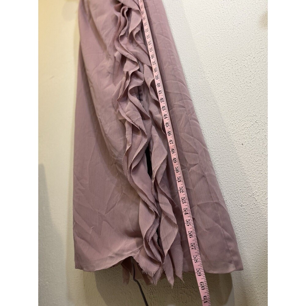Vera Wang Dusty Rose One-Shoulder Maxi Dress - Picture 4 of 12